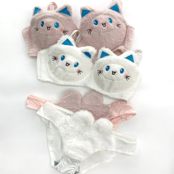 Kitty Anime Plush Lingerie Set E04