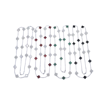 Van Cleef & Arpels Jewelry | Long Necklace Collection Silver